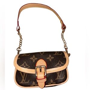 Kids Designer-Inspired Brown Monogram Mini Bag